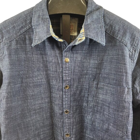 EUC Dovetail Workwear Women's Button Down Shirt/ Jacket - Jean w/ Plaid Flannel - Picture 2 of 6